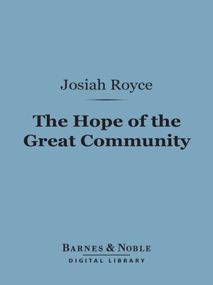 cover image of The Hope of the Great Community (Barnes & Noble Digital Library)